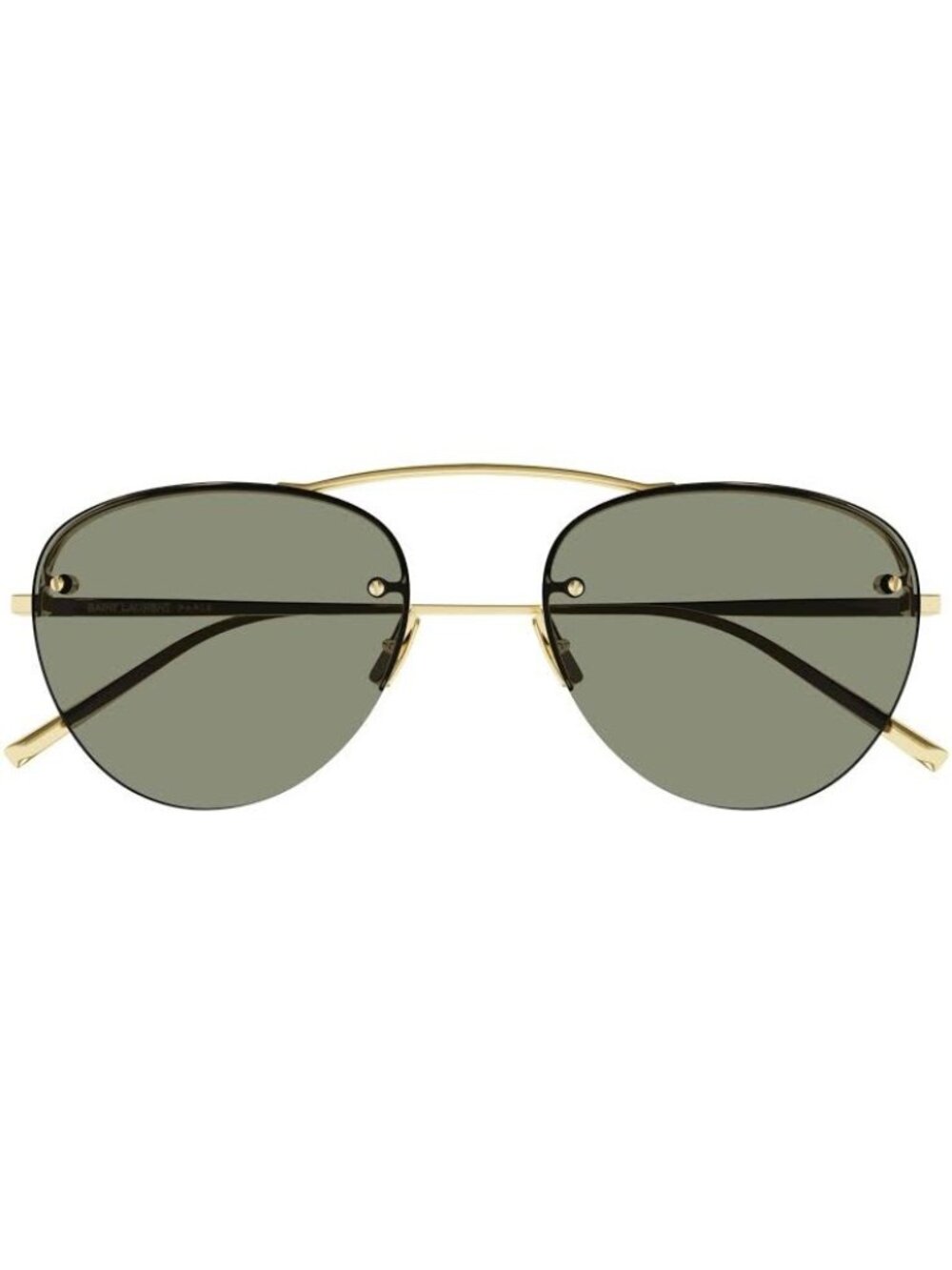 NWT Saint Laurent SL575 003 Gold Green Sunglasses